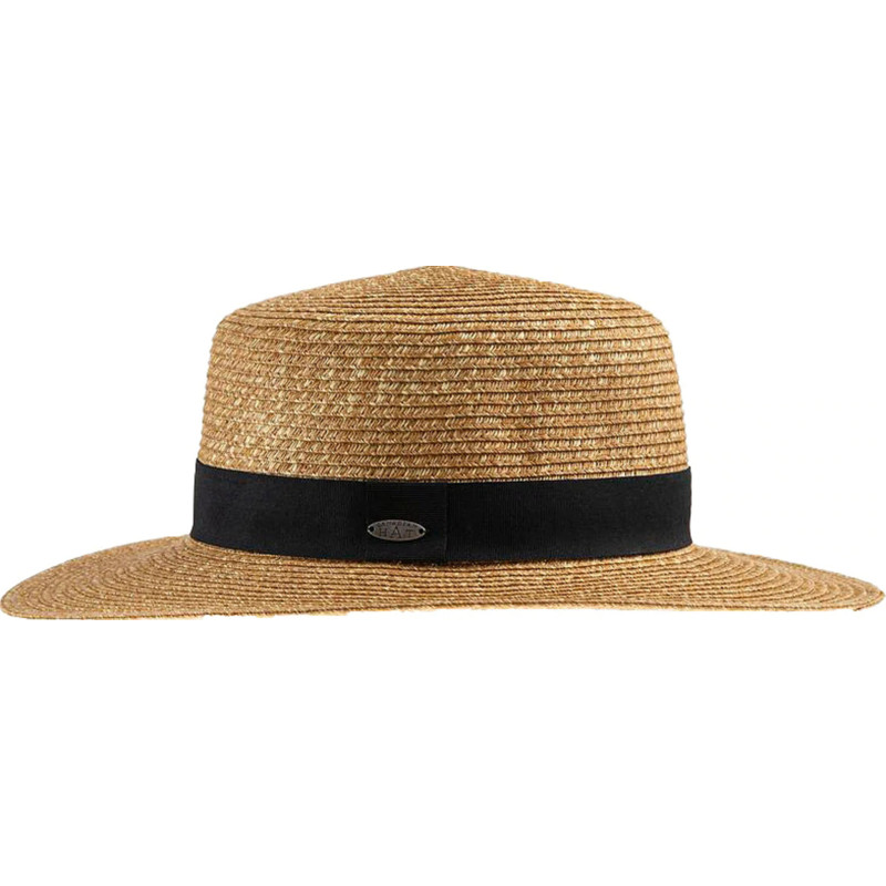 Barb Grosgrain Trim Boater Hat - Women's