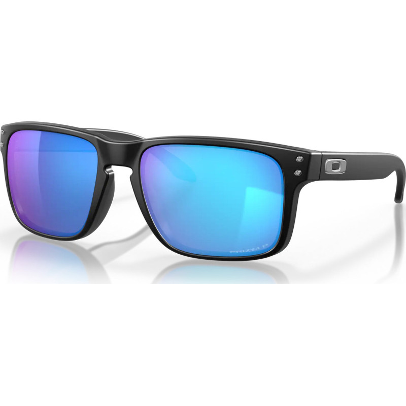 Oakley Lunettes de soleil Holbrook - Matte Black - Lentilles polarisées Prizm Sapphire Iridium