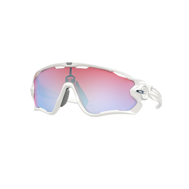 Oakley Lunettes de soleil Jawbreaker - Polished White - Lentilles Prizm Snow Sapphire Iridium