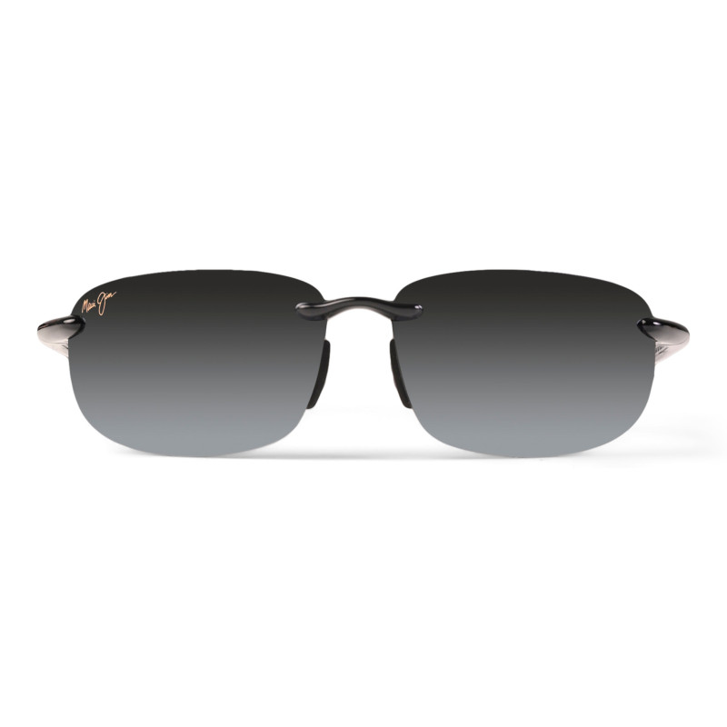 Maui Jim Lunettes de soleil Ho'okipa - Monture noir brillant - Verres polarisés gris neutre