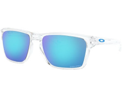 Oakley Lunettes de soleil Sylas - Polished Clear - Lentilles Prizm Sapphire Iridium - Homme