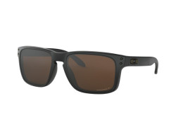 Oakley Lunettes de soleil Holbrook - Matte Black - Lentilles polarisées Prizm Tungsten