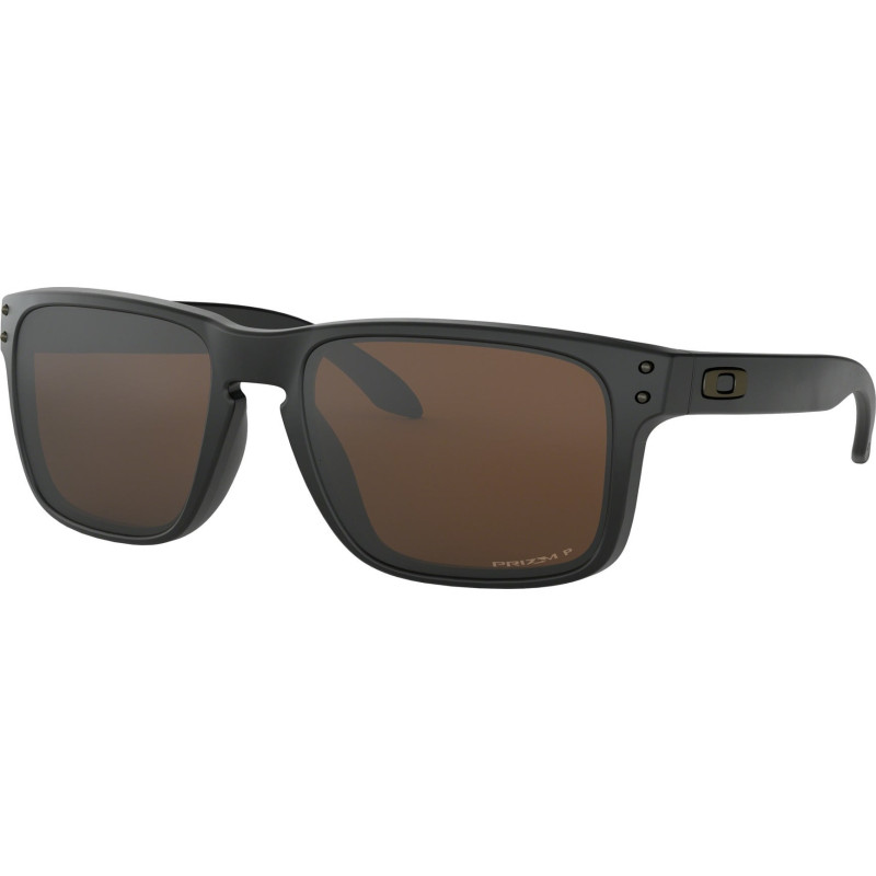 Oakley Lunettes de soleil Holbrook - Matte Black - Lentilles polarisées Prizm Tungsten