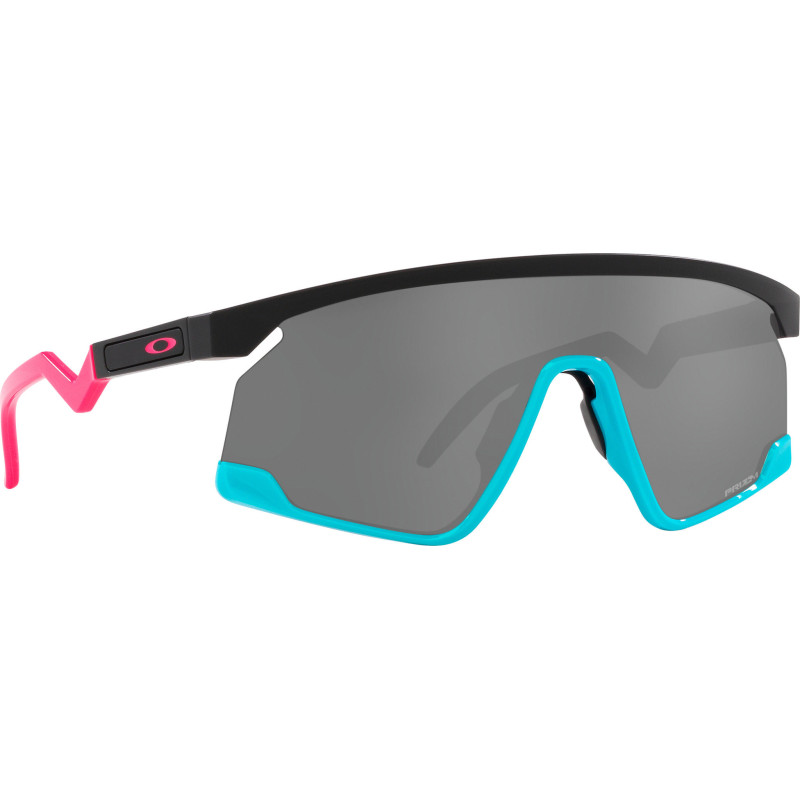 BXTR Sunglasses - Matte Black and Teal - Black Iridium Lenses - Unisex