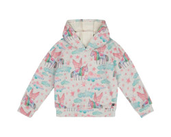 Shiny Printed Fleece Hoodie - Big Kids