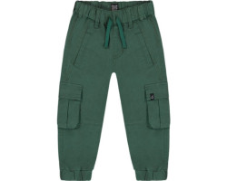 Stretch twill cargo jogging pants - Little boy