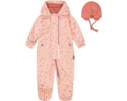 One-piece spring set and printed toque - Baby Girl