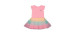 Short-sleeved dress with tulle skirt - Baby Girl