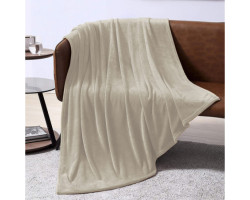 Clément - Équipement Couverture 60X80 Peluche Taupe