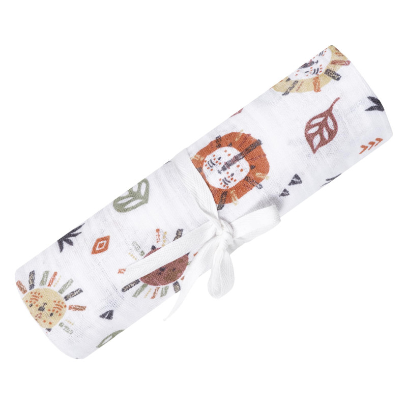 Perlimpinpin Couverture Mousseline - Lions