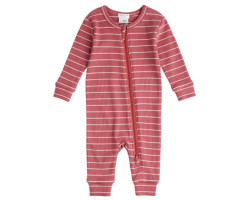 Raspberry Striped Pajamas 0-12 months