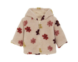 Minymo Manteau Teddy Fleurs...