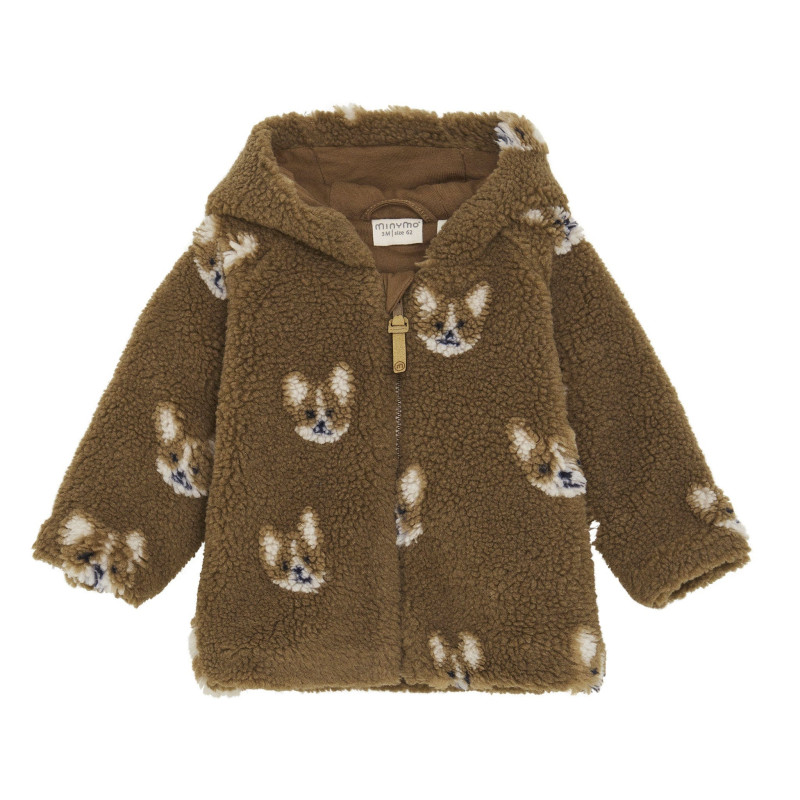 Minymo Manteau Teddy Chien 6-24mois