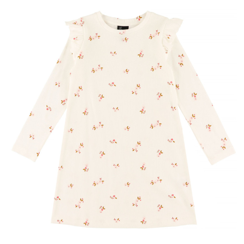 Mélodie Printed Ribbed Dress, 2-8 years