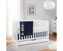 Colby 4-in-1 Convertible Sleeper with Pull-Out Drawer - White