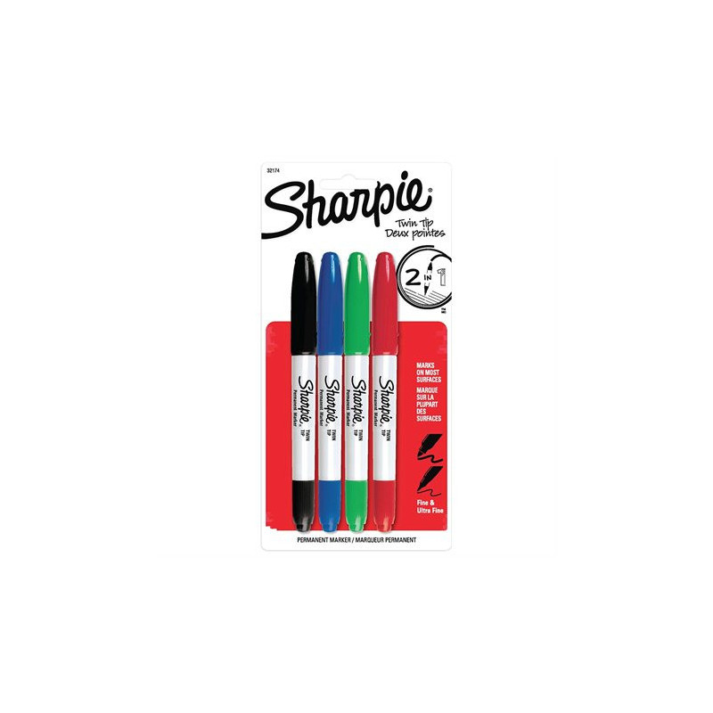 Sharpie Marqueurs permanents Twin Tip