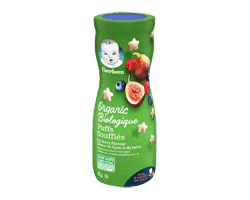 GERBER Soufflés biologique, figue et baies, 42 g