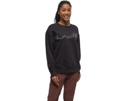 Juniper Outline Crew Neck Fleece Sweatshirt - Women's