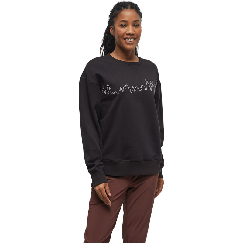 Juniper Outline Crew Neck Fleece Sweatshirt - Women's