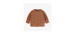 Brown knitted crewneck in cotton, newborn