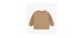 Light brown knitted sweater with a cashmere imitation, newborn