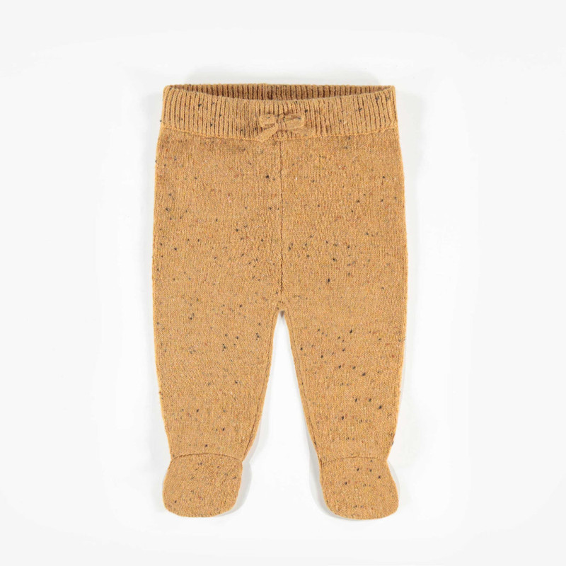 Yellow knitted pants, newborn