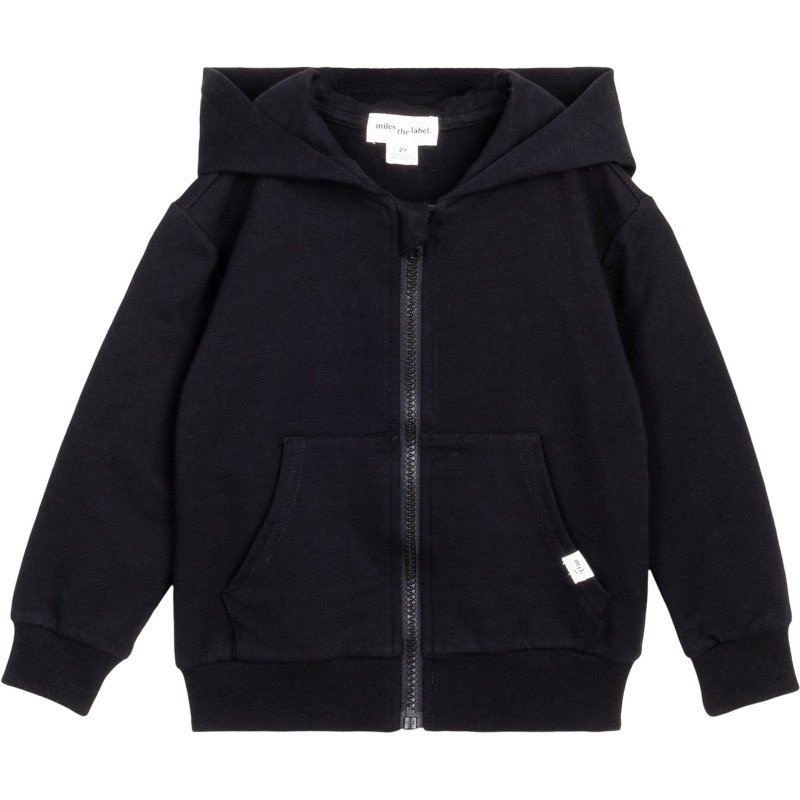 Miles The Label Chandail à capuchon zippé Miles Basics - Enfant