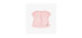 Plaid pink short raglan sleeves t-shirt, newborn