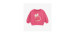 Pink long sleeves sweater with cherry illustration, newborn