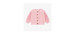 Ribbed knit vest long sleeves pink, newborn