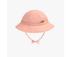 Plain peach bell hat in...