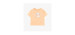 Peach short sleeves relaxed fit t-shirt with print, baby