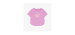 Purple short sleeves t-shirt, in jersey, baby