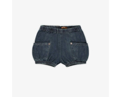 Relaxed fit short in light dark denim, baby