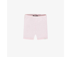 Pink short legging in soft stretch jersey, baby