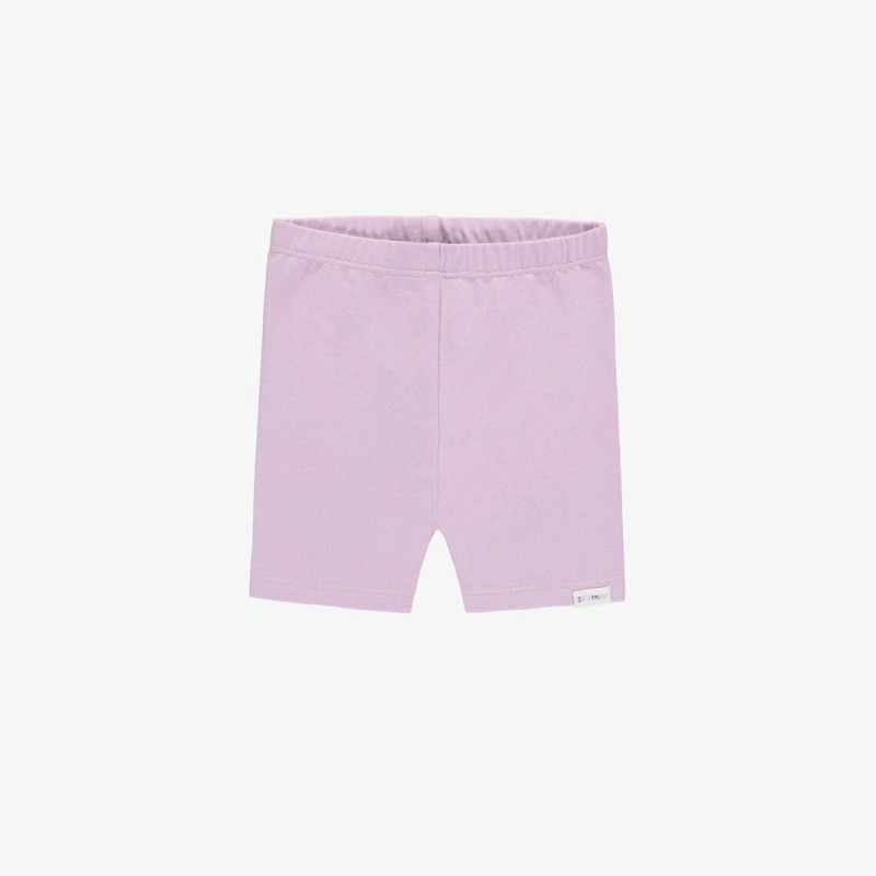 Lilac short legging in soft stretch jersey, baby