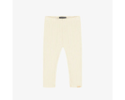 Cream ribbed knit long...