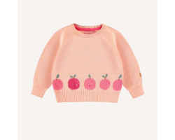 Peach long sleeve knitted...