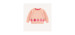 Peach long sleeve knitted sweater fruity jacquard pattern, Baby