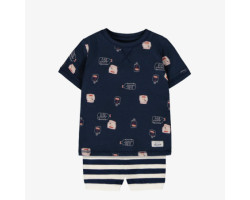 Two-piece navy pyjamas with...