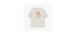 Ivory short-sleeved t-shirt in cotton, child