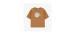 Caramel short-sleeved t-shirt in cotton, child