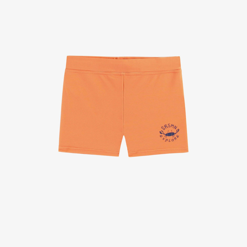 Orange stretch swimming short, child