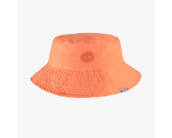 Reversible orange and striped sun hat, child