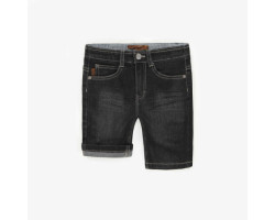 Relaxed fit shorts in stretch medium grey denim, child