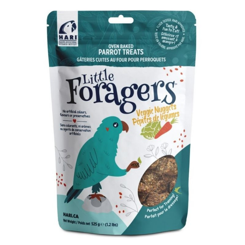 Gâteries Little Foragers cuites au four pour perroquets, Pépites de Légumes, 525g – HARI