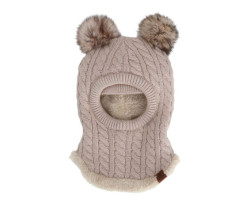 Balaclava Knit Pompom 9-24m