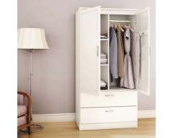 Wardrobe Cabinet - Acapella Solid White