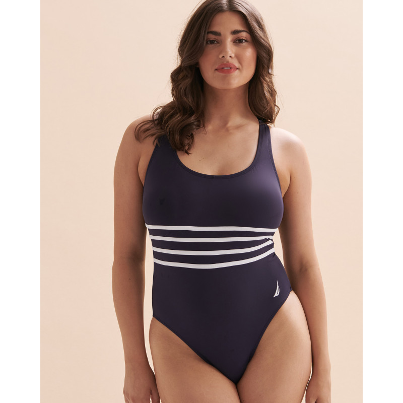 NAUTICA Maillot de bain une pièce à dos croisé Heritage