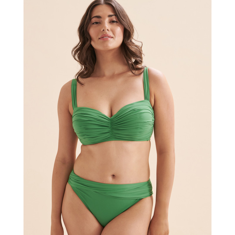 BLEU ROD BEATTIE Haut de bikini bandeau plissé bonnet D Kore